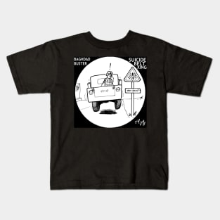 Suicide Belt Crossing Kids T-Shirt